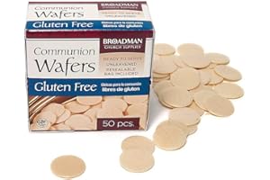Broadman Church Supplies Communion Wafer, Gluten Free, 50 Count