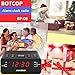 Alarm Clock Radio, Digital Alarm Clock, AM/FM Radio Snooze, Sleep Timer, Dimmer, 0.6” Digital LED Display Battery Backup Function Bedroom, Office, Table Desk