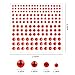 Self Adhesive Rhinestones, Face Gems Rhinestone Stickers, Assorted 3300 PCS Crystal, 20 Colors 4 Sizes Face Jewels Sticker Embellishments Sheet for Craft, Makeup, Body, Nails by UBEGOOD