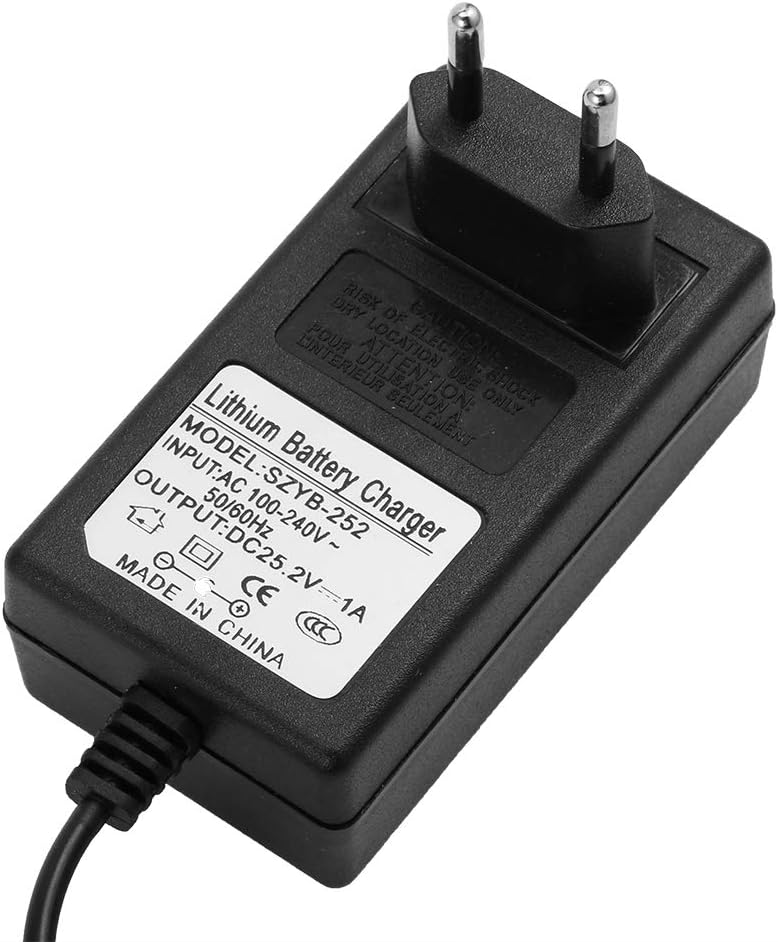 Battery Power Adapter, 25.2V 1A Universal AC to DC Battery Charger Power Adapter with LED Indicator Power Supply Charger Plug for Household Electronics.(us): Electronics