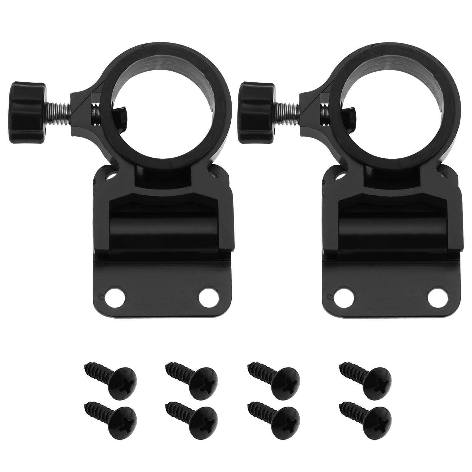 ECSiNG 2PCS Fishing Umbrella Holder Aluminum Alloy Boat Rod Holder Mount Bracket Connector for Outdoor Fishing Chair Fishing Box Pole-Fishing Platform