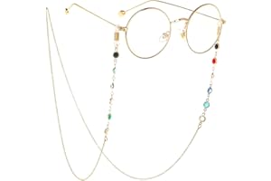 LANG XUAN Pearl Eyeglass Chains Glasses Reading Eyeglasses Holder Strap Cords Lanyards - Eyewear Retainer for Women