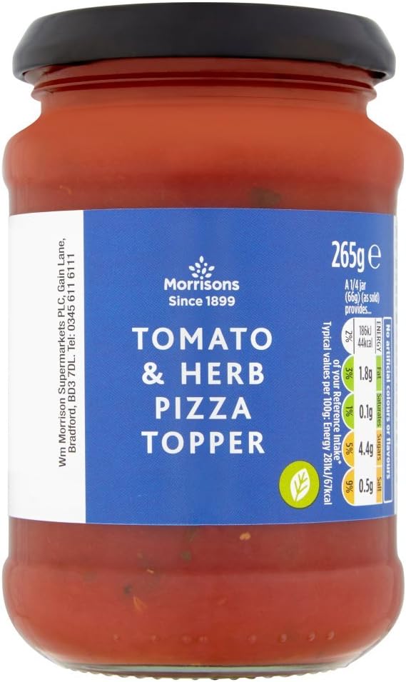 Morrisons Tomato and Herb Pizza Topper, 265g Amazon.co.uk Grocery