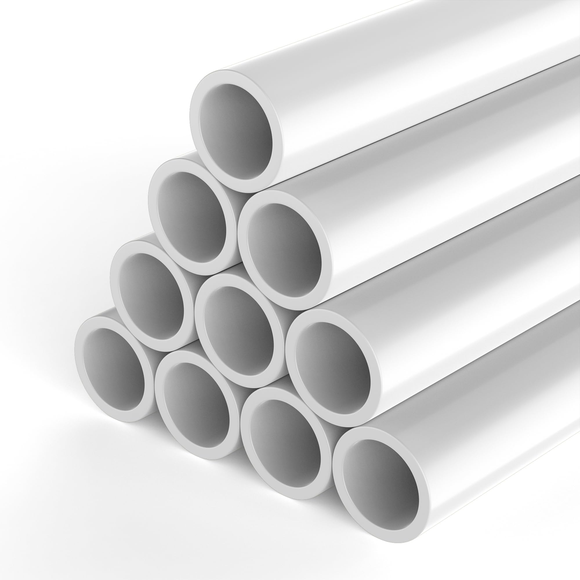 Photo 1 of 10 PCS 1 Inch PVC Pipe, 17 Inch Long Schedule 40 PVC Pipes for DIY Projects, Furniture Grade PVC Pipe for Greenhouse Garden Farm Workshop Shelves Furniture Frame, White