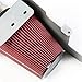 For Ford F-150/Expedition Silver Coated Aluminum Air Intake Pipe+Red Filter System