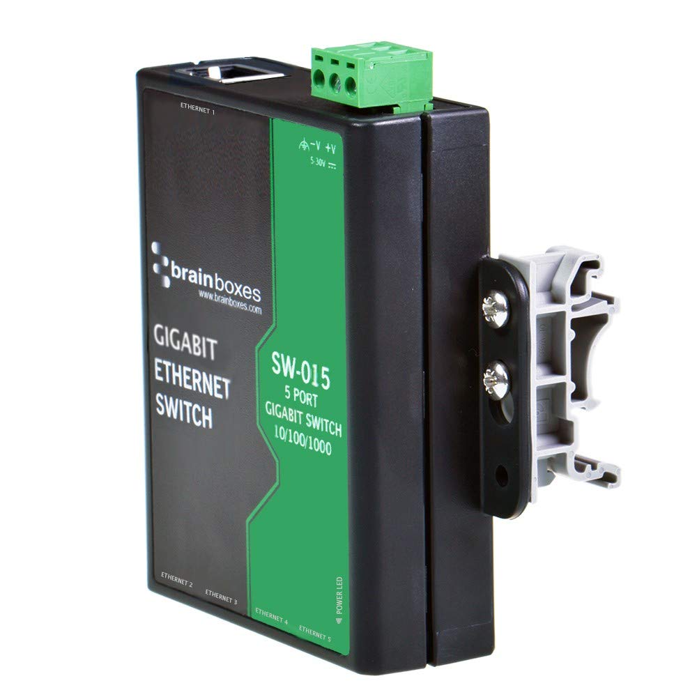 Brainboxes Ethernet to 3 Relay Adapter, light industrial, 5 port gigabit 10/100/1000 - Image 3