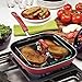 Rachael Ray Brights Nonstick Griddle/Griddle Pan/Flat Grill with Glass Press - 11 Inch, Orange Gradient