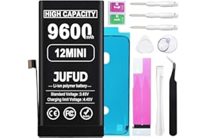 [Say Goodbye to Frequent Charging] 9600mAh high-Capacity Zero-Cycle Lithium Polymer Battery，Replacement Battery for iPhone 12