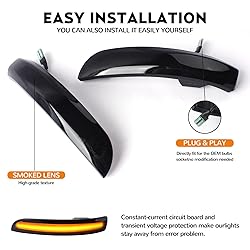 doiplent LED Side Mirror Turn Signal Lights for