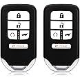 2 Keylessbest Replacement for 2017 2018 2019 2020 Honda Pilot CR-V EX-L Elite Touring Key Fob Remote Control KR5V2X V44 5 Buttons 433MHz