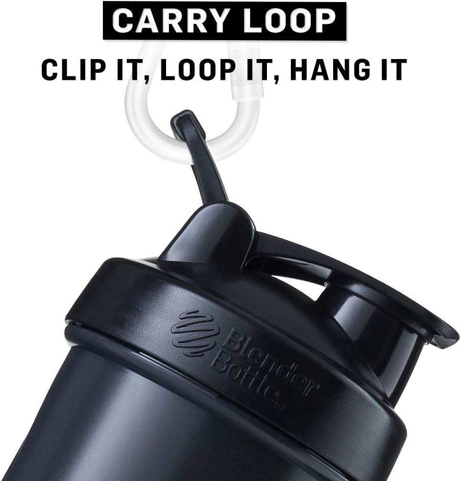 BlenderBottle Classic Loop Shaker cup / Diet Shaker / Protein Shaker with Blenderball 820ml capacity, scales up to 600ml - Cyan - Image 4