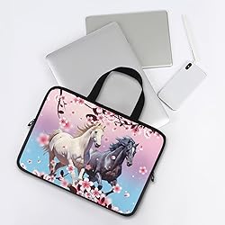 Uasibuni Horses Pattern Laptop Tote Bag for