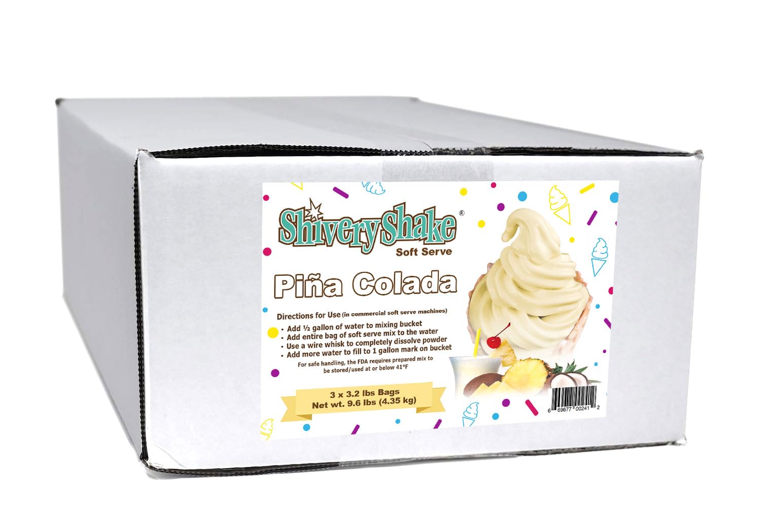 Shivery Shake Soft Serve Ice Cream Mix, 3 x 3.2 lb