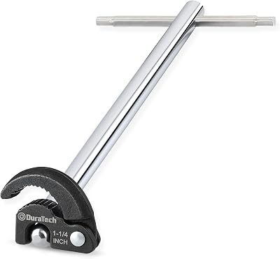 DURATECH 11in Basin Wrench Adjustable Jaw 3/8 to 1-1/4 Inch