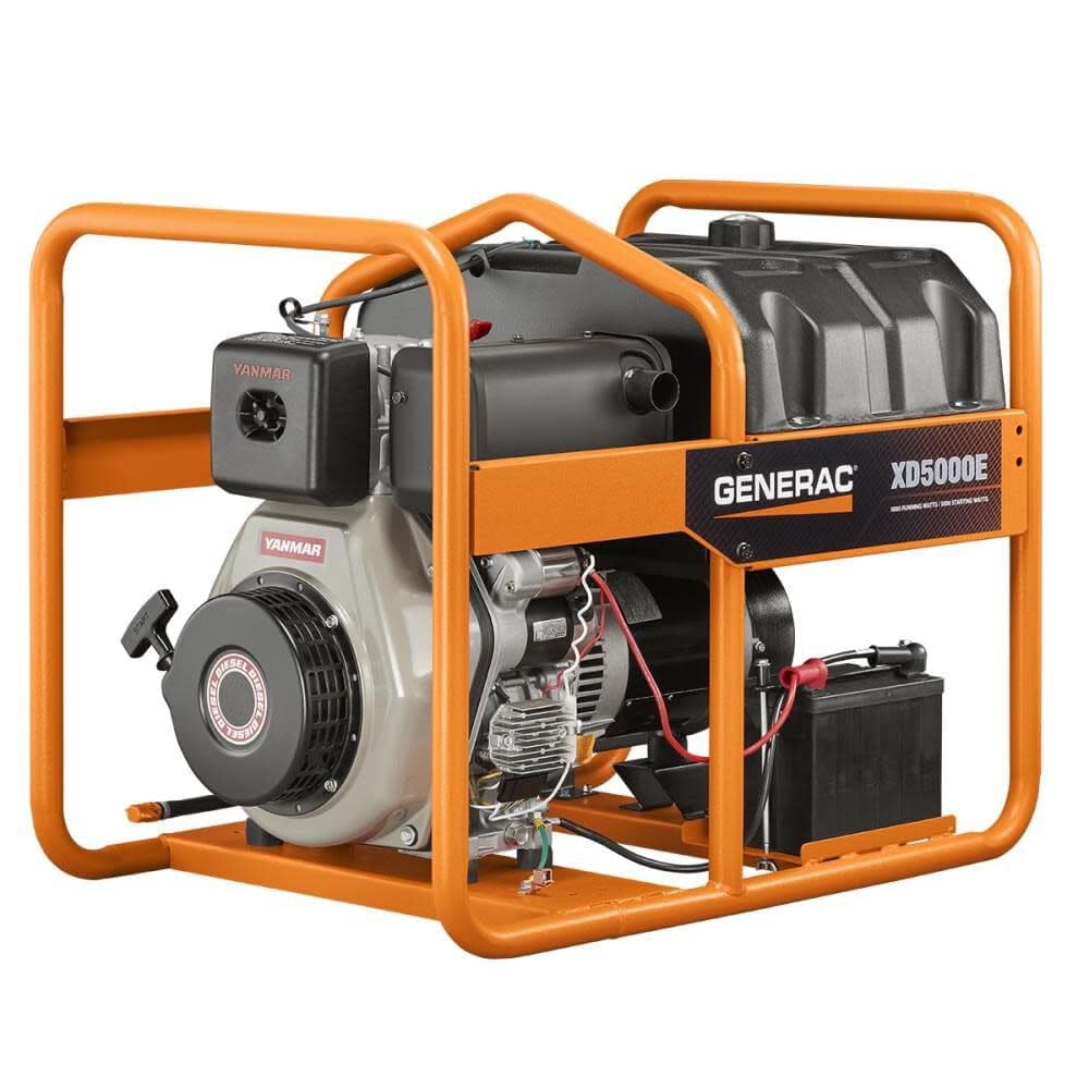 Generac 6864 XD5000E 5000-Watt Diesel-Powered
