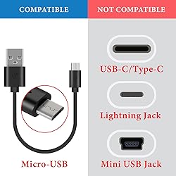 Geekria USB Headphones, Earbuds Short Charger Cable
