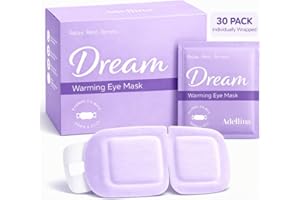 Steam Eye Mask for Dry Eyes – Self Heating Warm Compress for Sleep, Puffy Eyes & Eye Strain Relief, Disposable Heated Eye Mas