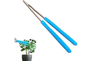 Leaf Cleaning Tongs - Tweezers Tongs, Handheld Cleaning Tong For Indoor Plants, Double-Sided Wood Handle House Plant Leaf Lin