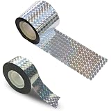 Nastro Repellente Per Uccelli 80m X 4.8cm - Dissuasore Riflettente Per Piccioni, Balconi, Giardini E Terrazzi - Antiuccelli Da Esterno
