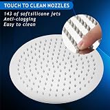 Voolan 12 Inch Rain Shower Head 304 Stainless Steel Chrome High Pressure view 3