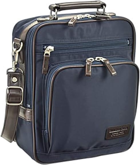 Amazon ショルダーバッグ メンズ B5 斜めがけ かっこいい 縦型 ブランド 日本製 ナイロン Cwh07 15 紺 F Cross World クロス ワールド ショルダーバッグ