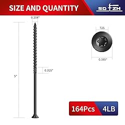SG TZH #10 x 5 Inch Deck Screws