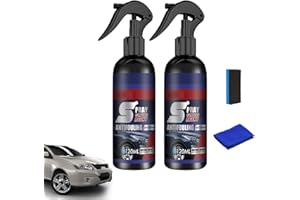 Fengyang 3-in-1 Car Coating Spray, Ceramic Car Wax, Car Scratch Remover, Water-Repellent, Easy to Use, 120 ml (2 Pack)