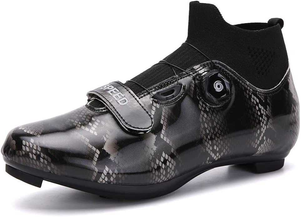 VIPBQO Men�s Cycling Shoes High Trainers Compatible Studs