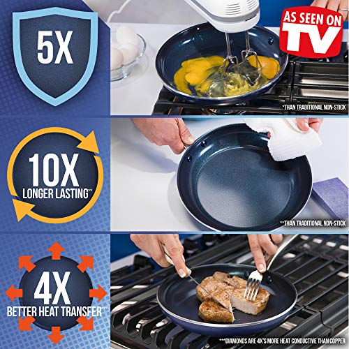 Blue Diamond Cookware Diamond Infused Ceramic Nonstick 10" Frying Pan