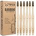Panda Bambu’s Premium Quality Bamboo Toothbrush | Natural Soft Plant-Based Bristles | Ergonomic Moso Bamboo Handle | 100% Sustainable Packaging | Toothbrush for Adults and Teenagers | Pack of 4