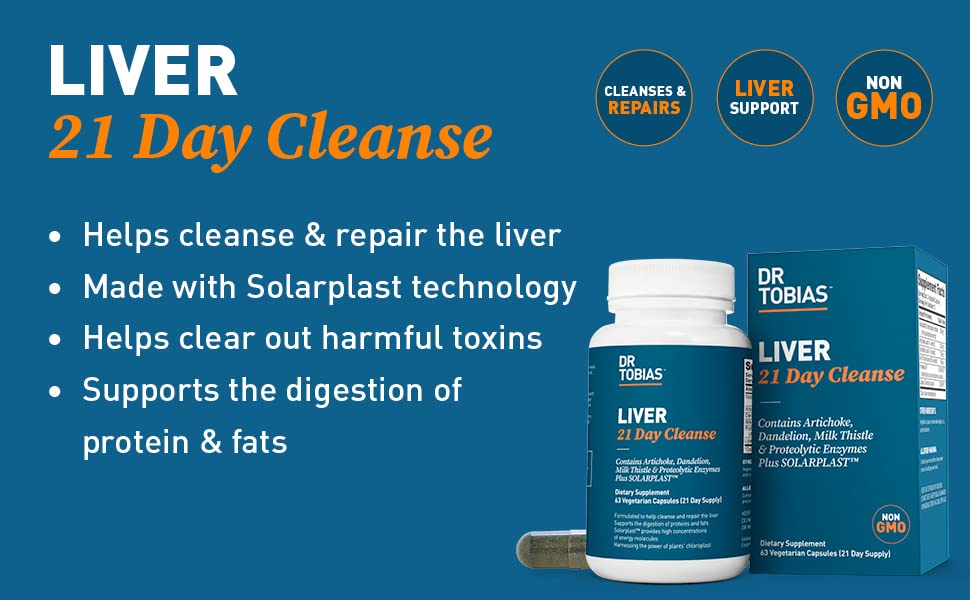 Dr. Tobias Liver 21 Day Cleanse, Herbal Liver Detox Cleanse with