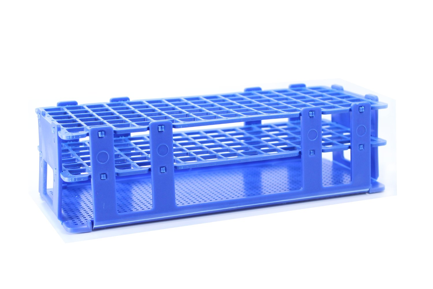 SEOH Test Tube Rack Plastic for 90 Tubes 13mm Science Lab Tube Racks