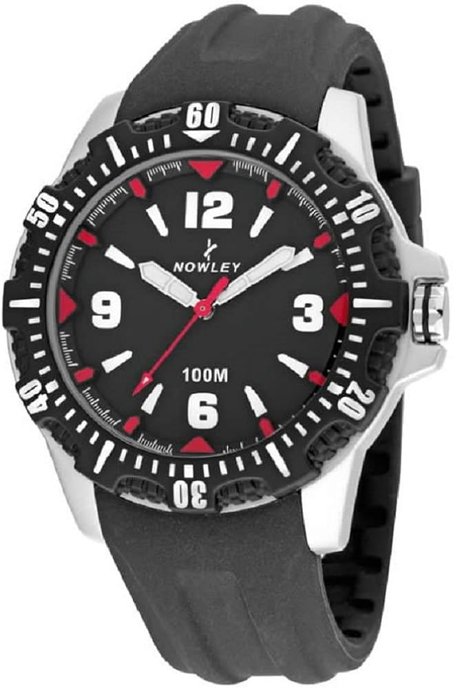 RELOJ NOWLEY HOMBRE 8-6191-0-2 CORREA GOMA SUMERGIBLE 100 MTS ...