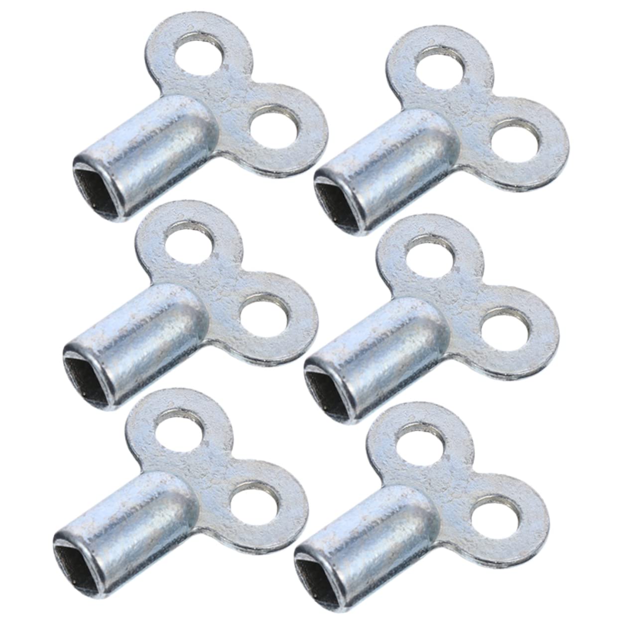 6pcs Exhaust Valve Key Universal Wrench Square Tool Faucet Tool Air Valve Key Keys Heater Vent Plumbing Bleeding Keys Utility Key Metal Water Key Air Release Valve