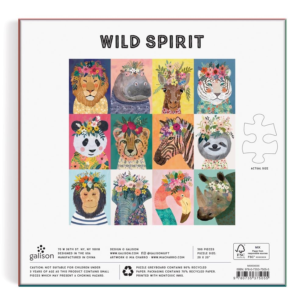 Galison Wild Spirit 500 Piece Puzzle from Galison - 20