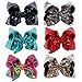 NCMAMA Sequin Ribbon Bows Set: 6-Pack Cute Hair Bows For Women & Teens & Kids| Premium Quality Handmade 7