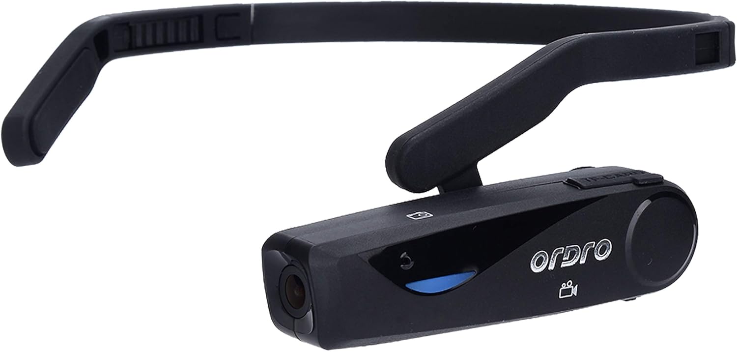 Wearable Video Camera Headset –Handsfree FPV Camera with Microphone and HD Video Capture,Ordro Model EP5 from Emperor of Gadgets