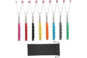 Toasting Sticks Telescoping Smores Sticks Barbecue Forks for Hotdog Hot Dog Bonfire BBQ Smores Skewers for Campfire 8Pcs Toas