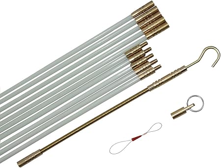 Startfine Fiberglass Fish Tape Cable Rods Fish Stick Wire Running