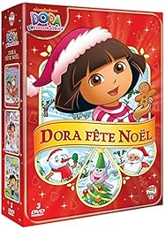 Dora l'exploratrice - Coffret Dora fête Noël : Le Noël de Dora + Le bal des papillons + Dora autour du monde - Pack