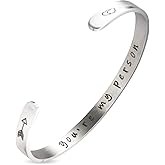 A N KINGPiiN Inspirational Bracelets for Women Inspirational Gift for Women, Men Motivational Birthday Cuff Bangle Friendship Personalized Mantra Jewelry Come Gift Box