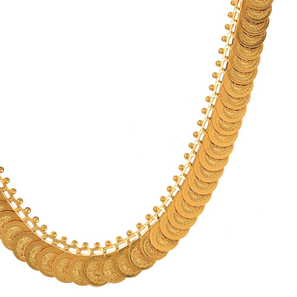 zeneme gold-plated temple coin chain necklace set for women