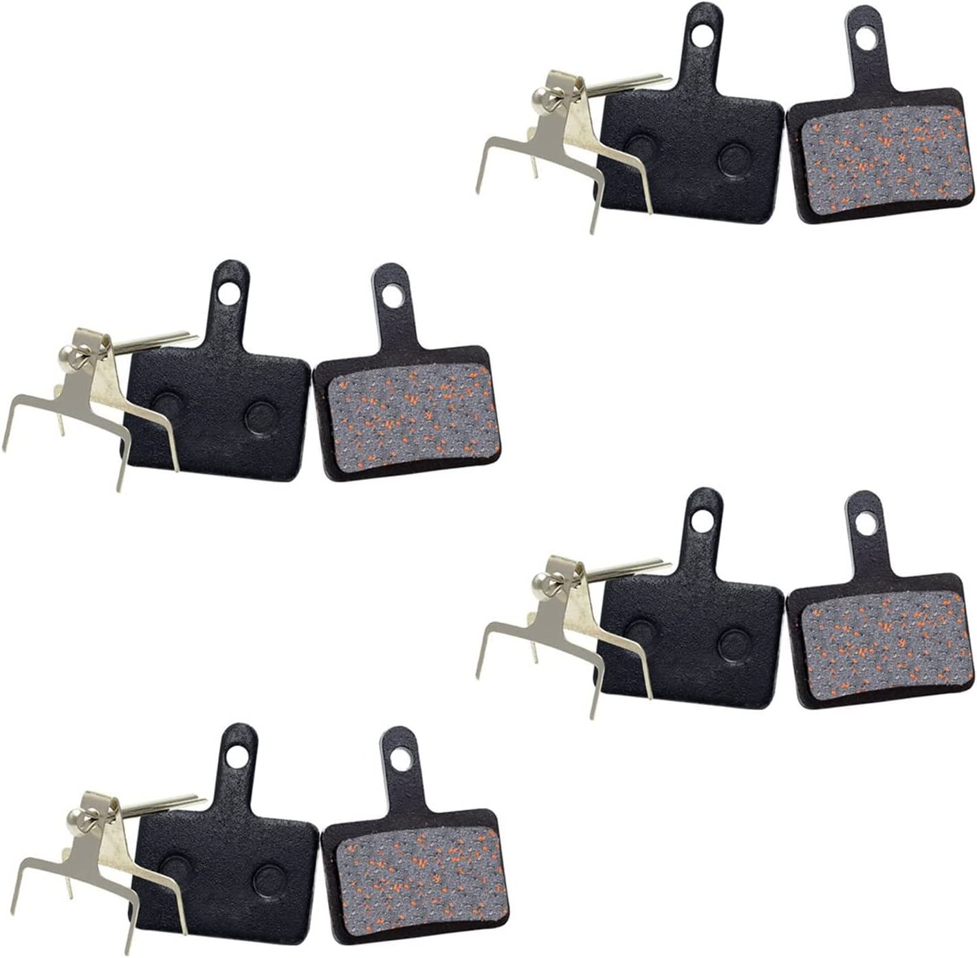Voarge Bike Brake Pads, 4 Pairs for TRP Tektro Shimano Deore M315 M355 M515 M525 C501 C601 M375 M395 M415 M416 M446 M465 M475 M485 M486 And Replacement Other Same Design Bicycle Disc Brake Pads