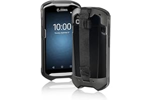 IYOUBOL TC51 TC52 TC56 TC57 TC510K Case with Hand Strap - Protective & Ergonomic for Zebra Handheld Barcode Scanners SG-TC5X-EXO1-01 SG-TC5X-EXONHS-01 (Black)