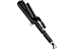 Farery 2 inch Curling Iron For Long Hair, Lightweight Large Barrel Curling Iron 2 Inch, Ceramic Curling Wand Infused Argan Oil & Keratin for Bouncy Big Curls, 9 Temps Digital Display & Lock Key, Glove