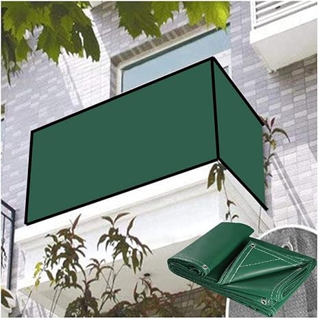 Amazon Co Jp Ljianwバルコニー 目隠し 難燃性防火布プライバシーフェンス画面グロメット付きヘビーデューティー560gsm ためにアウトドア ヤードパティオとデッキ 66サイズ Color Green Size 2x2m ホーム キッチン
