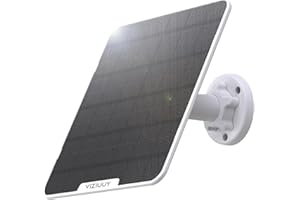 VIZIUUY 6W Solar Panel for Security Camera Outdoor, 5V Type-C Solar Panel, Only Compatible with VIZIUUY Rechargeable Battery 