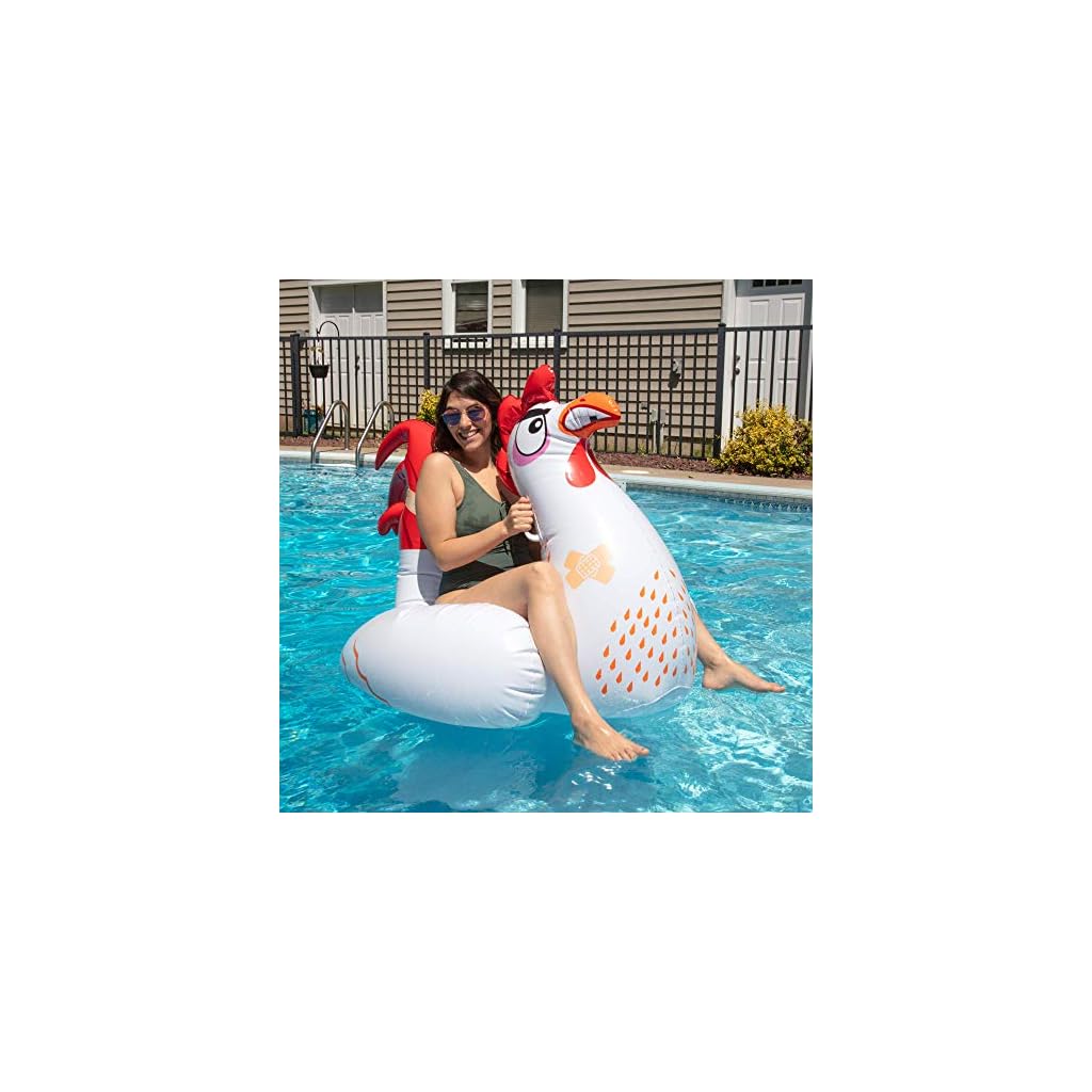 SCS Direct Chicken Fight Inflatable Pool Float Game Set Includes 2