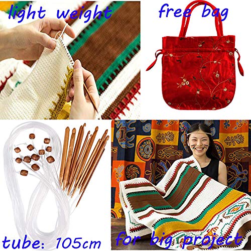 4 Carbonized+Crochet+Tunisian+Plastic+Knitting