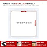 Alison Kingsgate Sleek 35x35 cm Picture Frame - White, Engineered Wood view 3